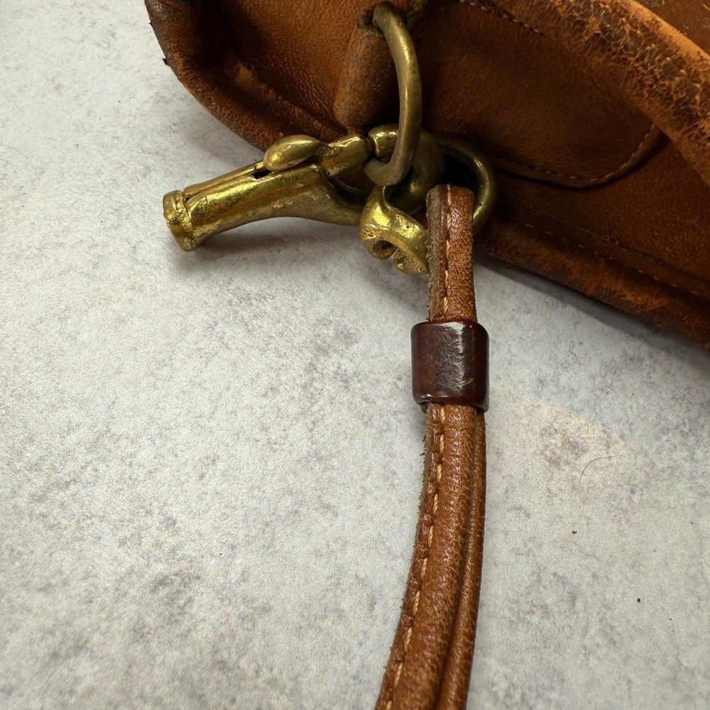 Vintage 1970s Coach Leatherware Leather Convertible Bag British Tan Made in USA - Picture 14 of 14